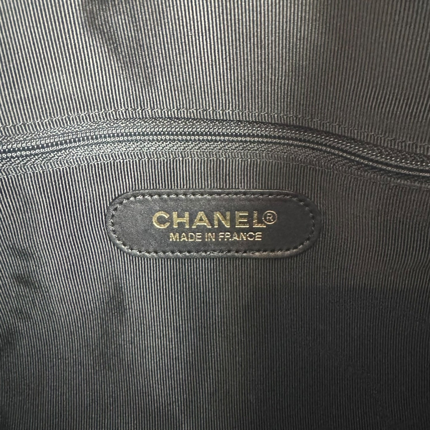 Chanel Vintage CC Caviar Leather Boston Bag