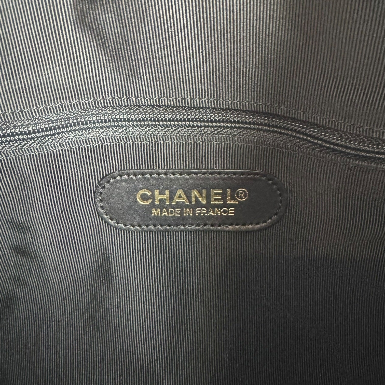 Chanel Vintage CC Caviar Leather Boston Bag