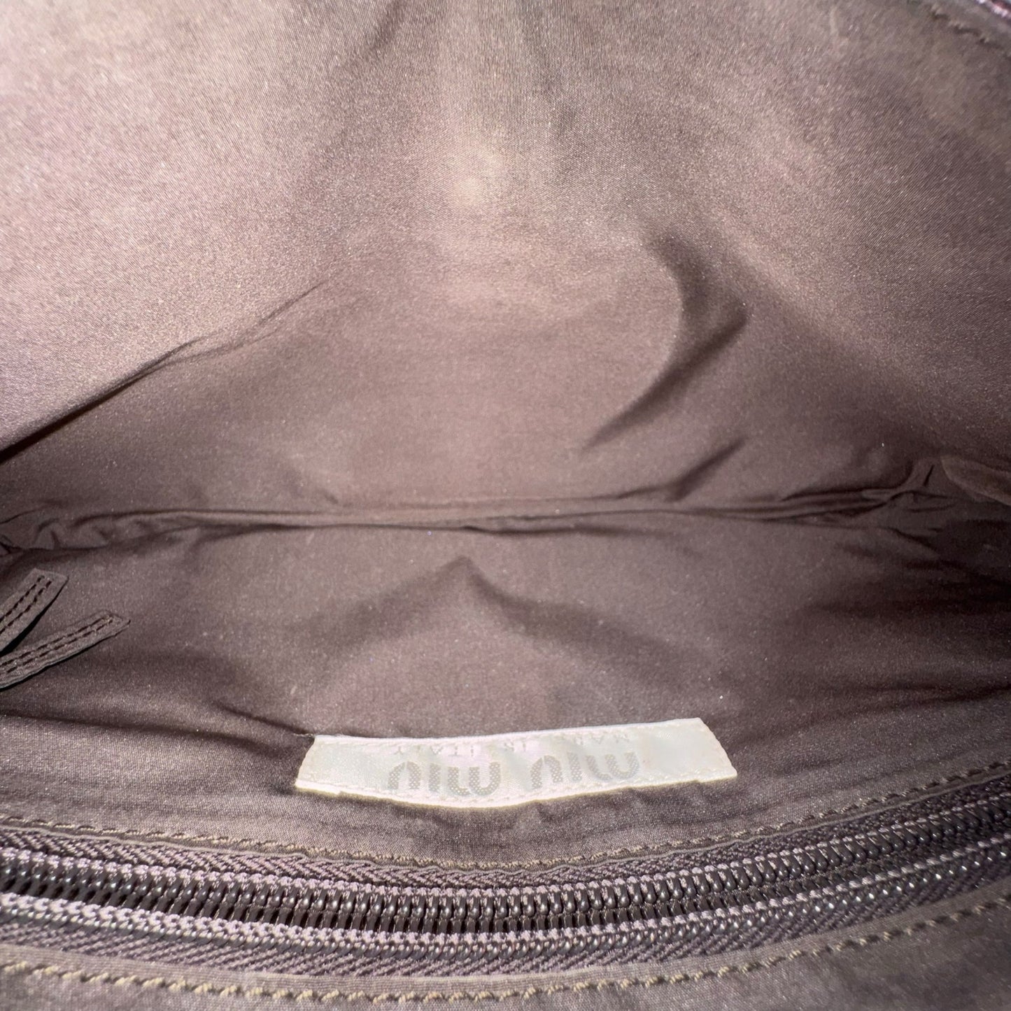 Miu Miu Vintage Lizard Embossed Leather Shoulder Bag