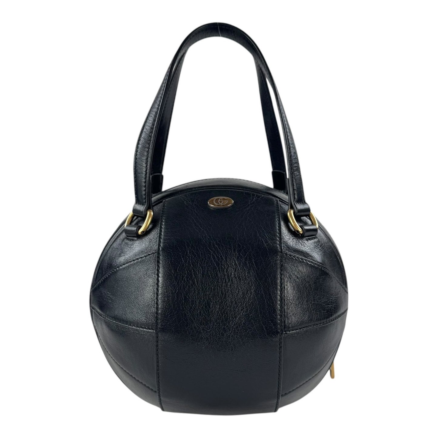 Gucci Leather Basketball Handbag