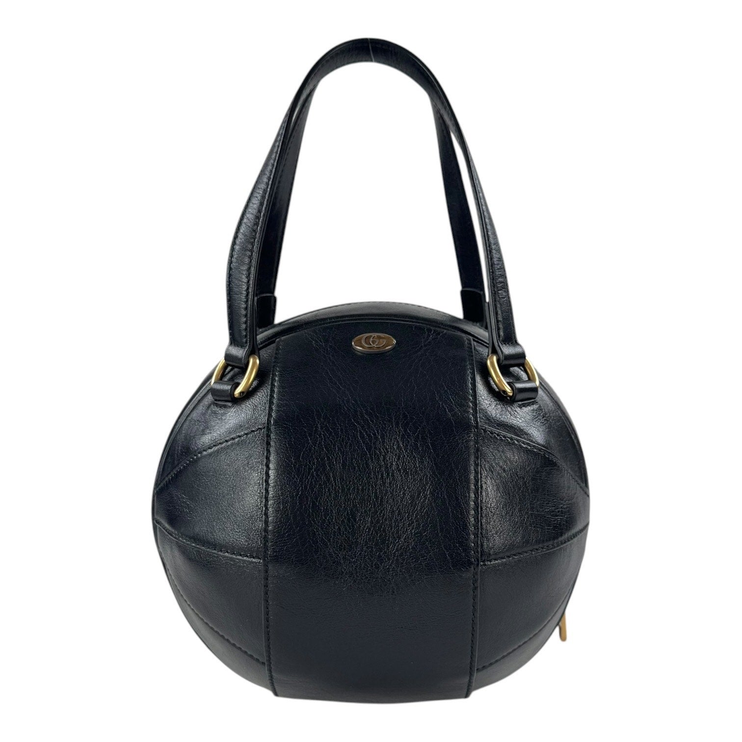 Gucci Leather Basketball Handbag