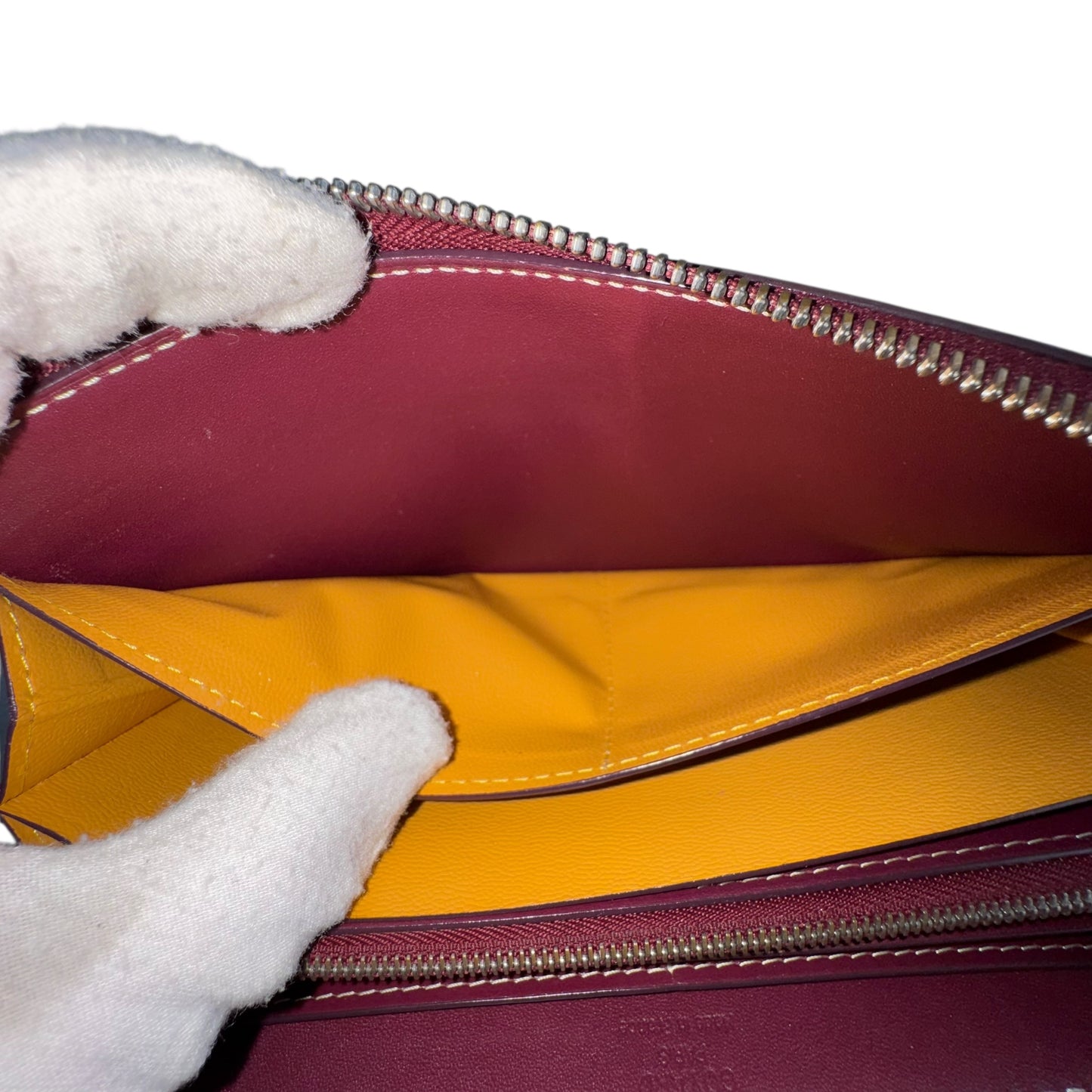 Goyard Matignon Bordeaux Zip Around Wallet