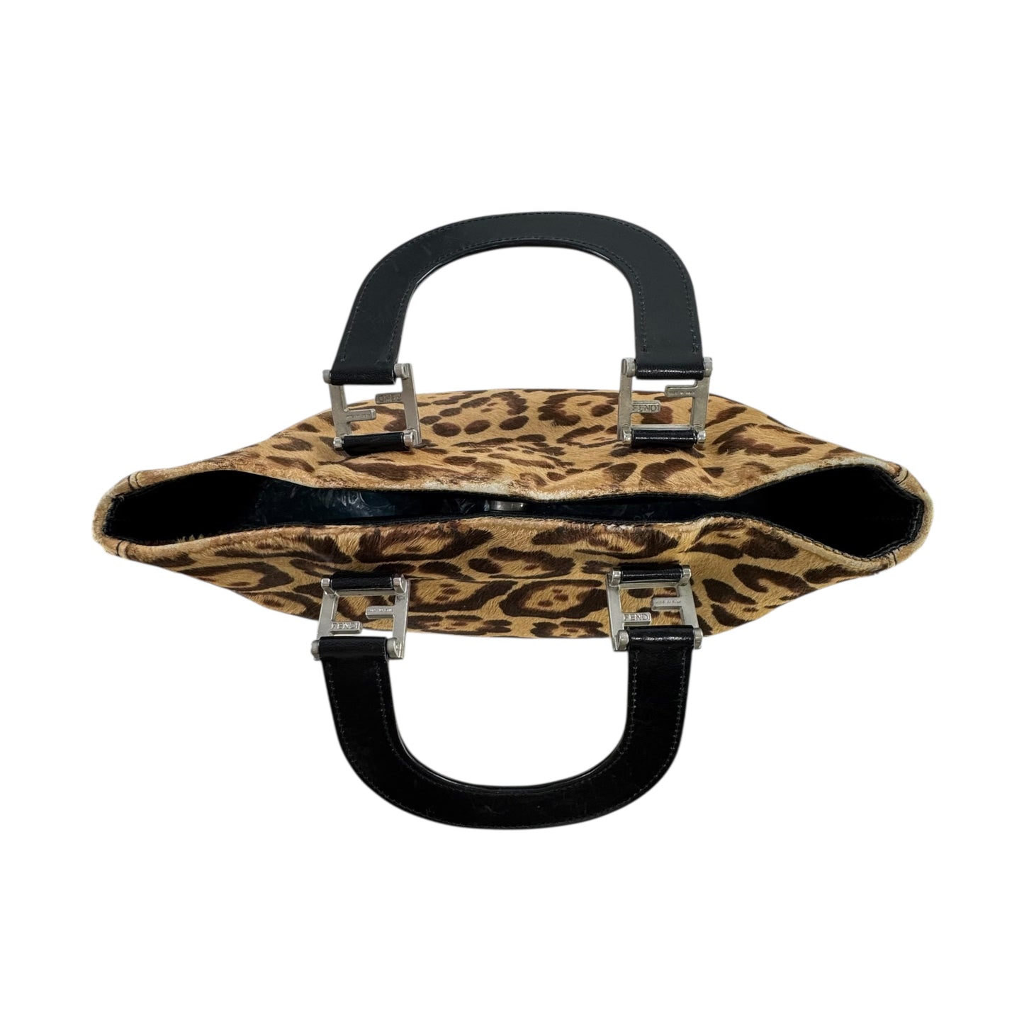 Fendi Vintage Leopard Print Handbag
