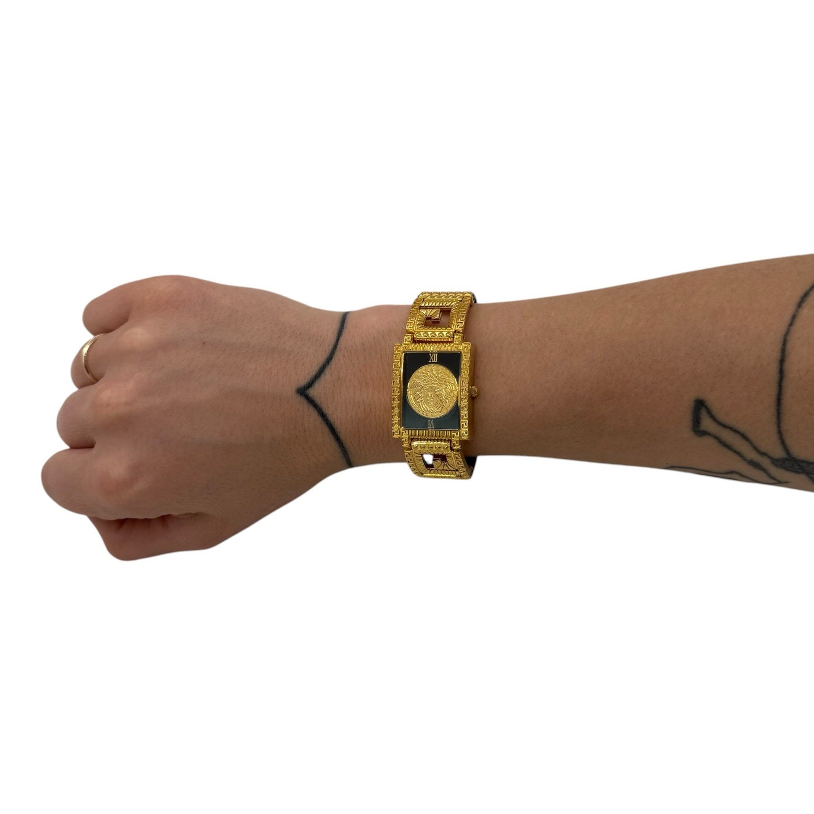 Versace Vintage Medusa Gold-Plated Watch