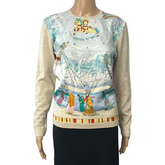 Hermes Twillaine Prayer in the Wind Shirt