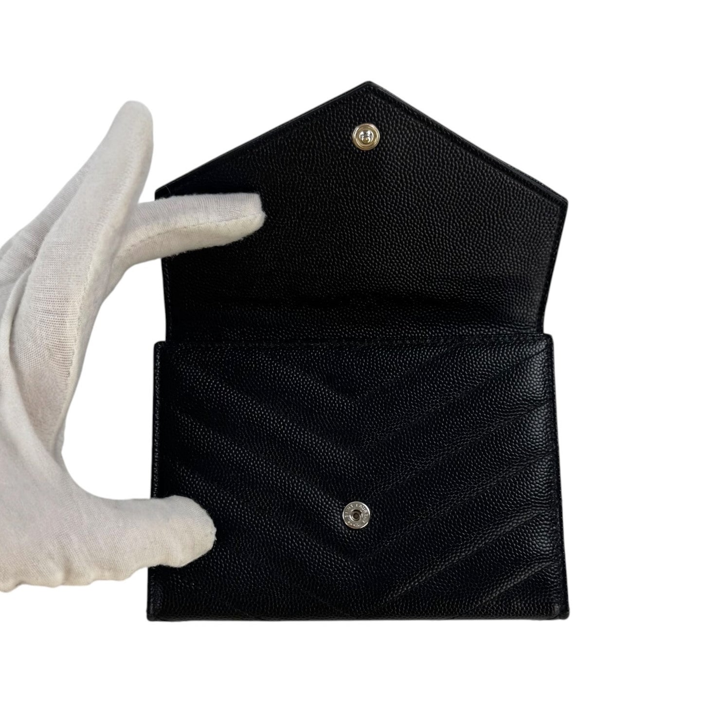 Saint Laurent Cassandre Matelassé Trifold Wallet