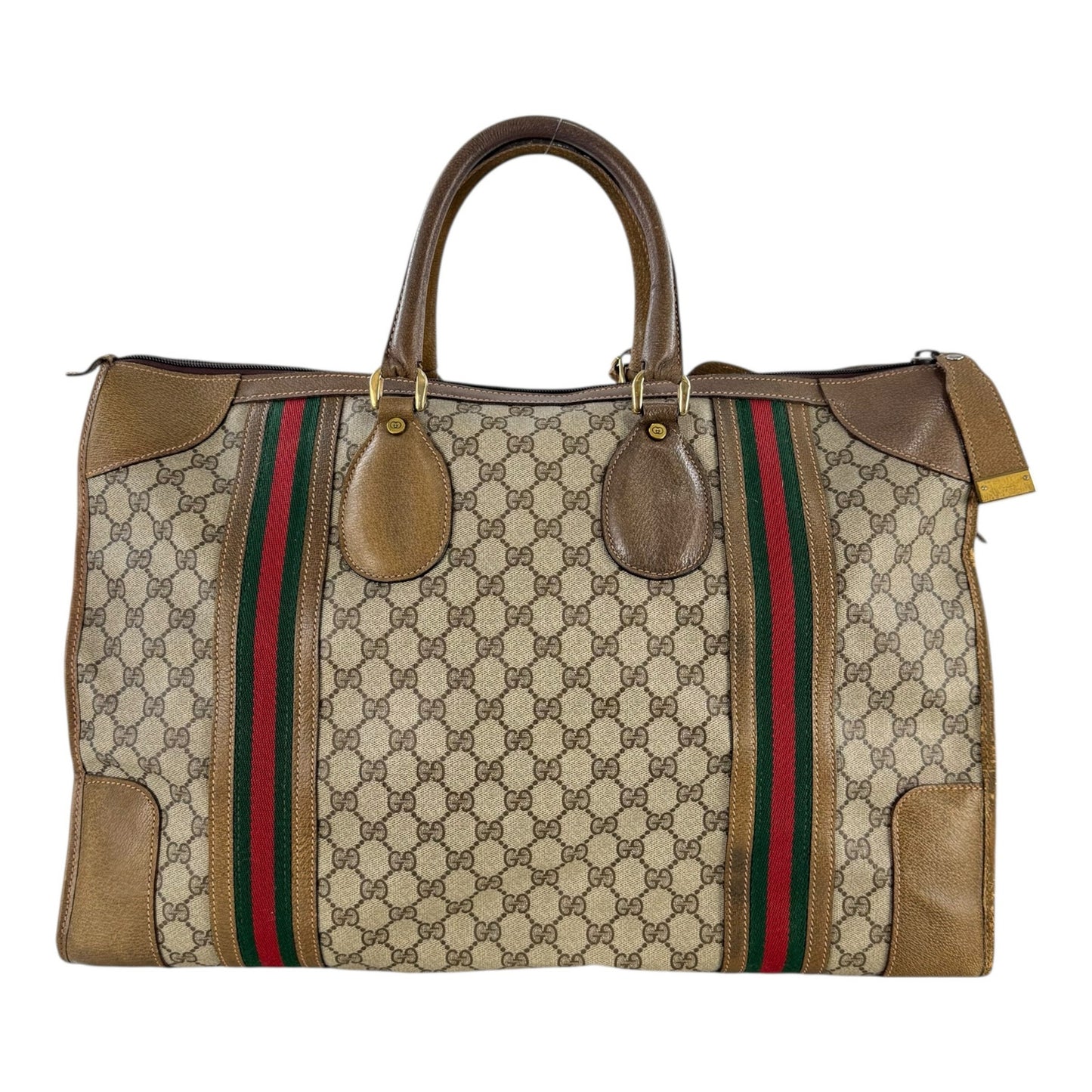 Gucci Vintage Monogram Sherry Line Travel Bag