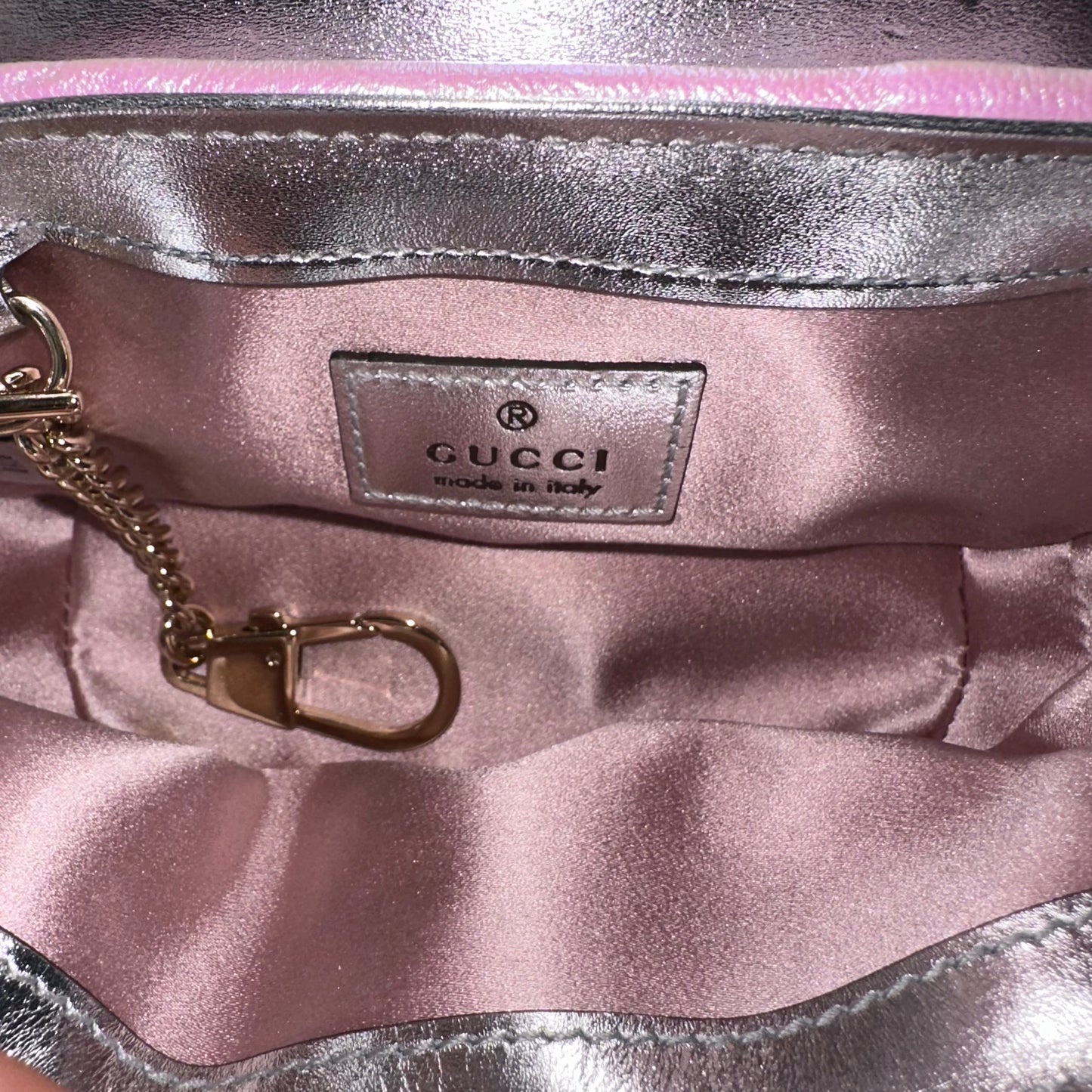 Gucci GG Marmont Holographic Crossbody Bag