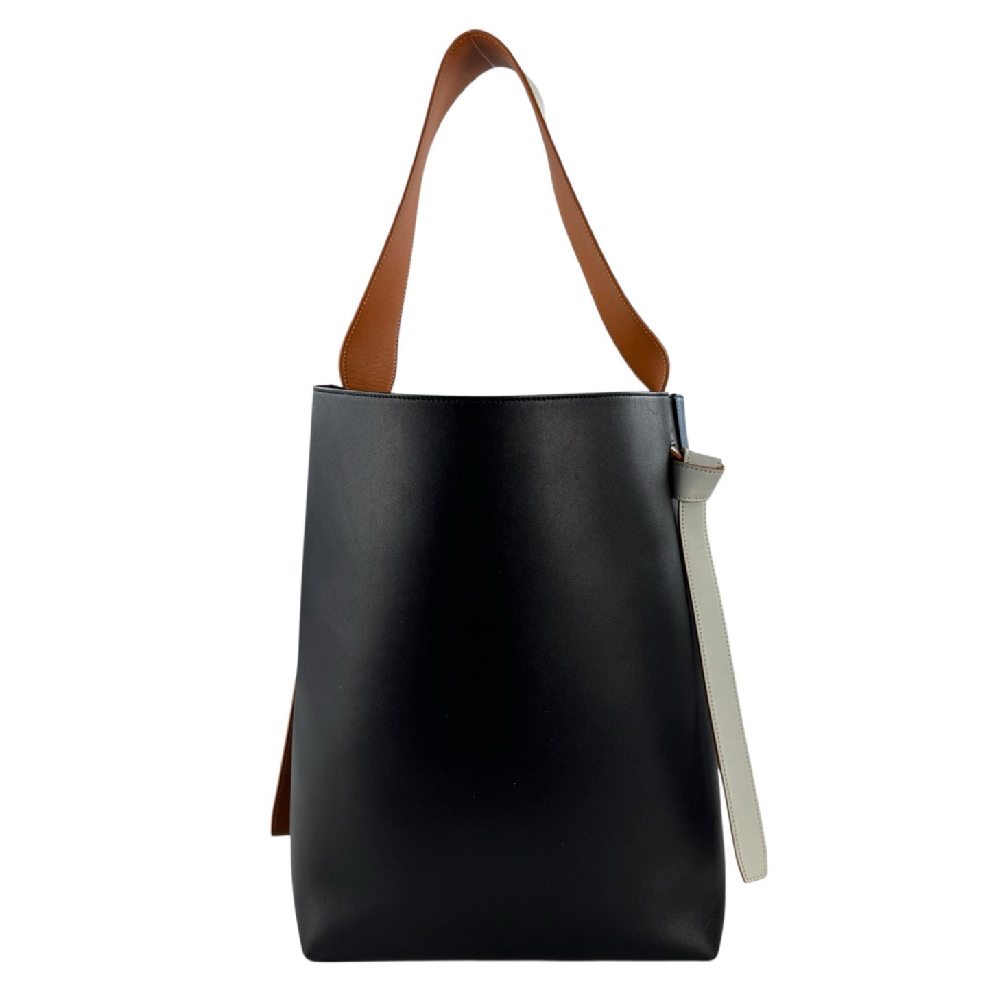 Celine Twisted Cabas Leather Tote Bag