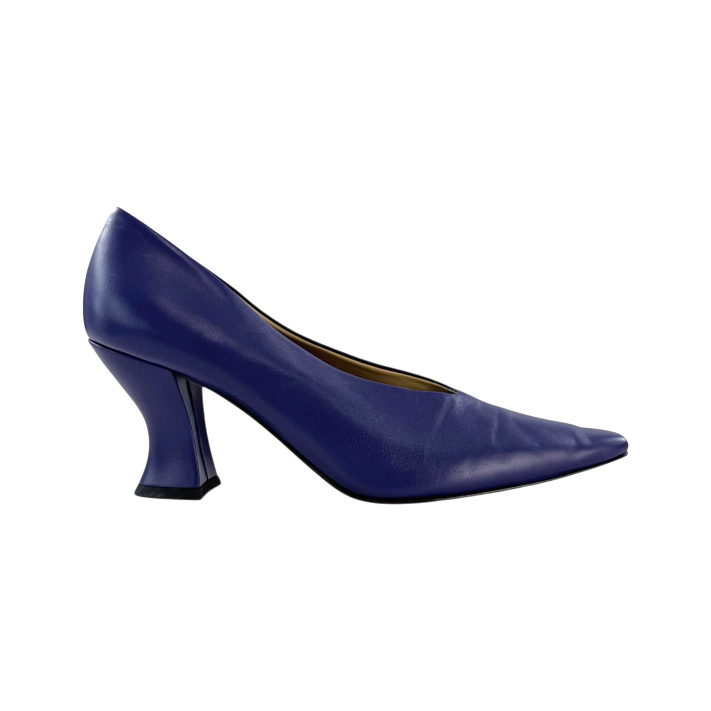 Bottega Veneta Purple Leather Almond Pumps
