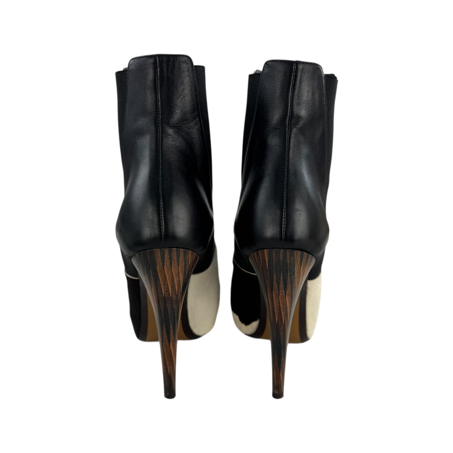 Fendi Calf Hair Heeled Boots