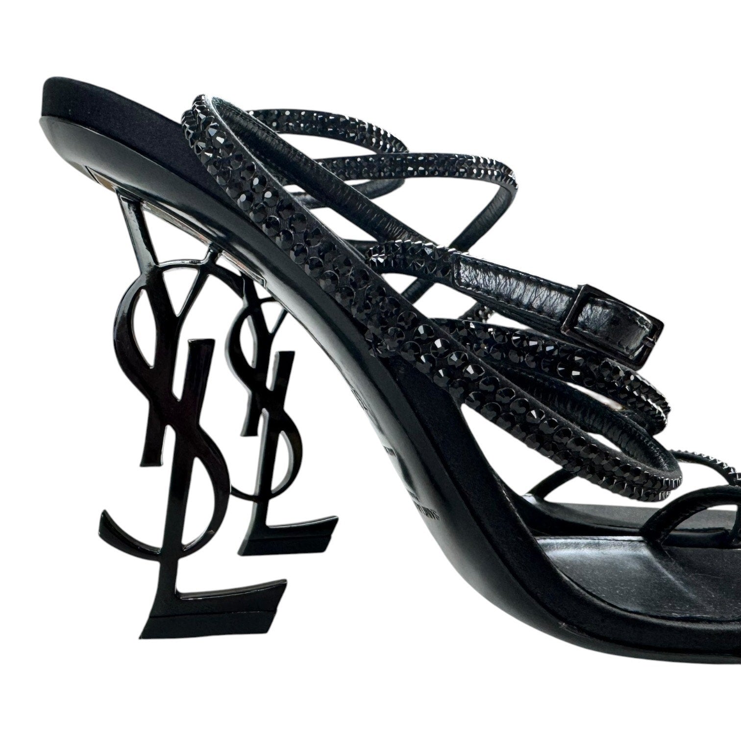 YSL Crystal Wrap Heels
