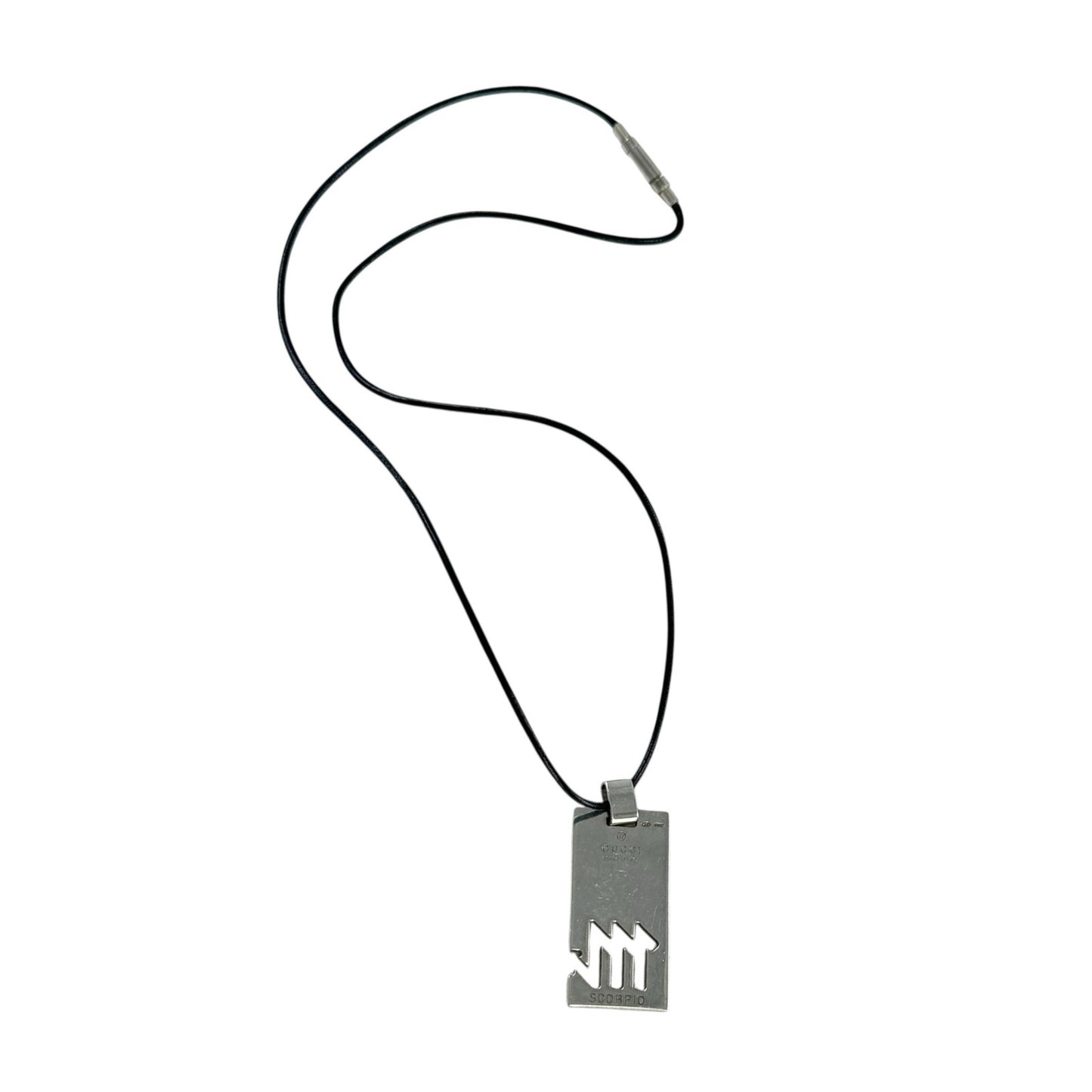 Gucci Sterling Silver Zodiac Pendant Necklace Set