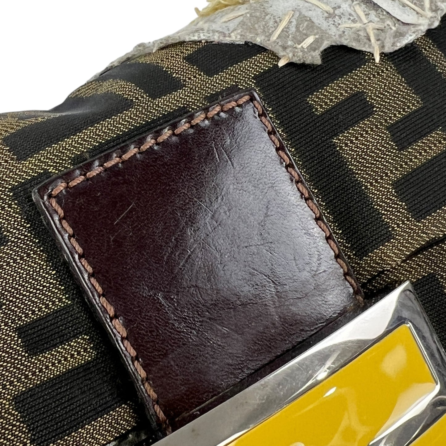 Fendi Zucca Flower Baguette Bag
