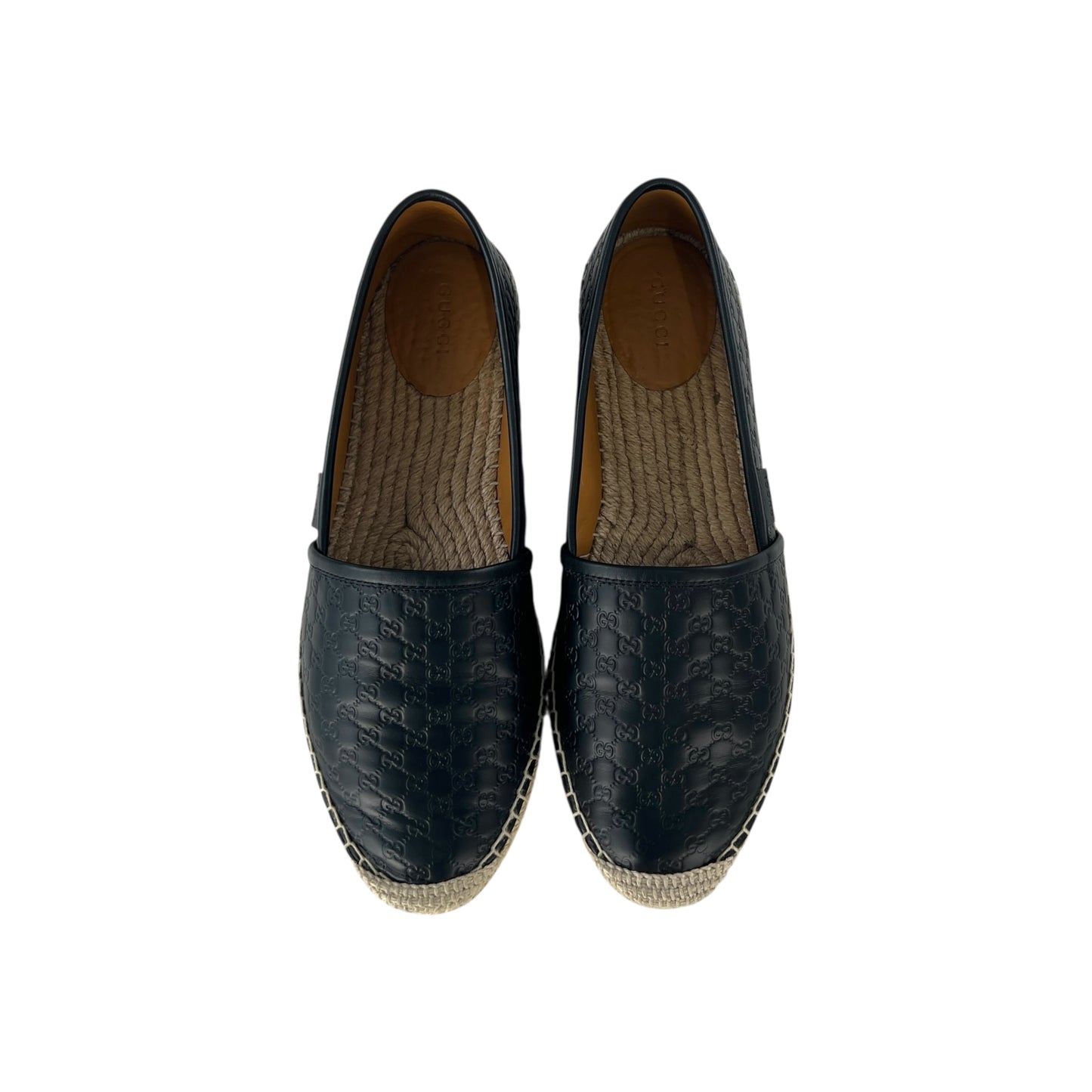 Gucci MicroGG Leather Espradilles
