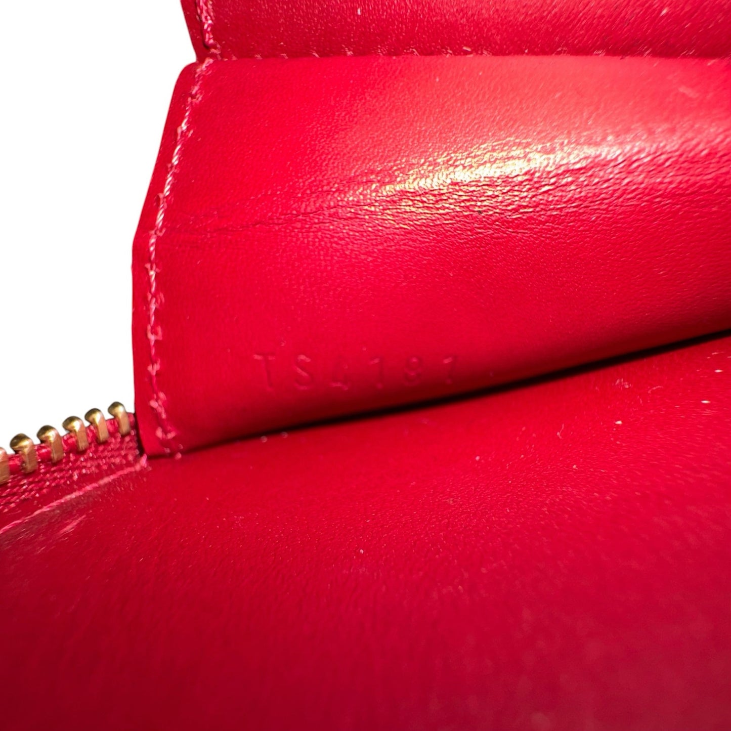 Louis Vuitton Vernis Striped Heart Zippy Pouch