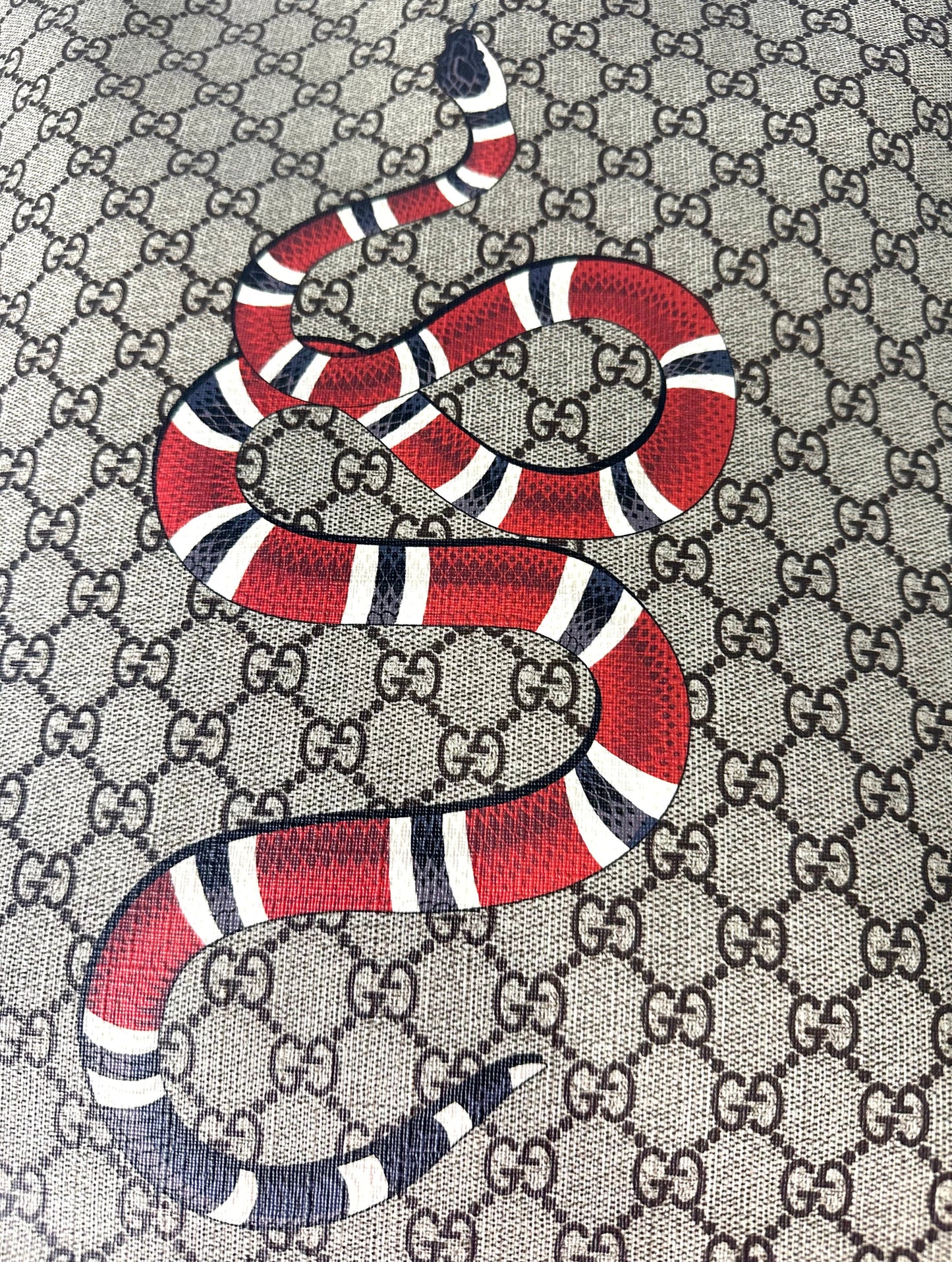 Gucci Monogram Snake Tote Bag