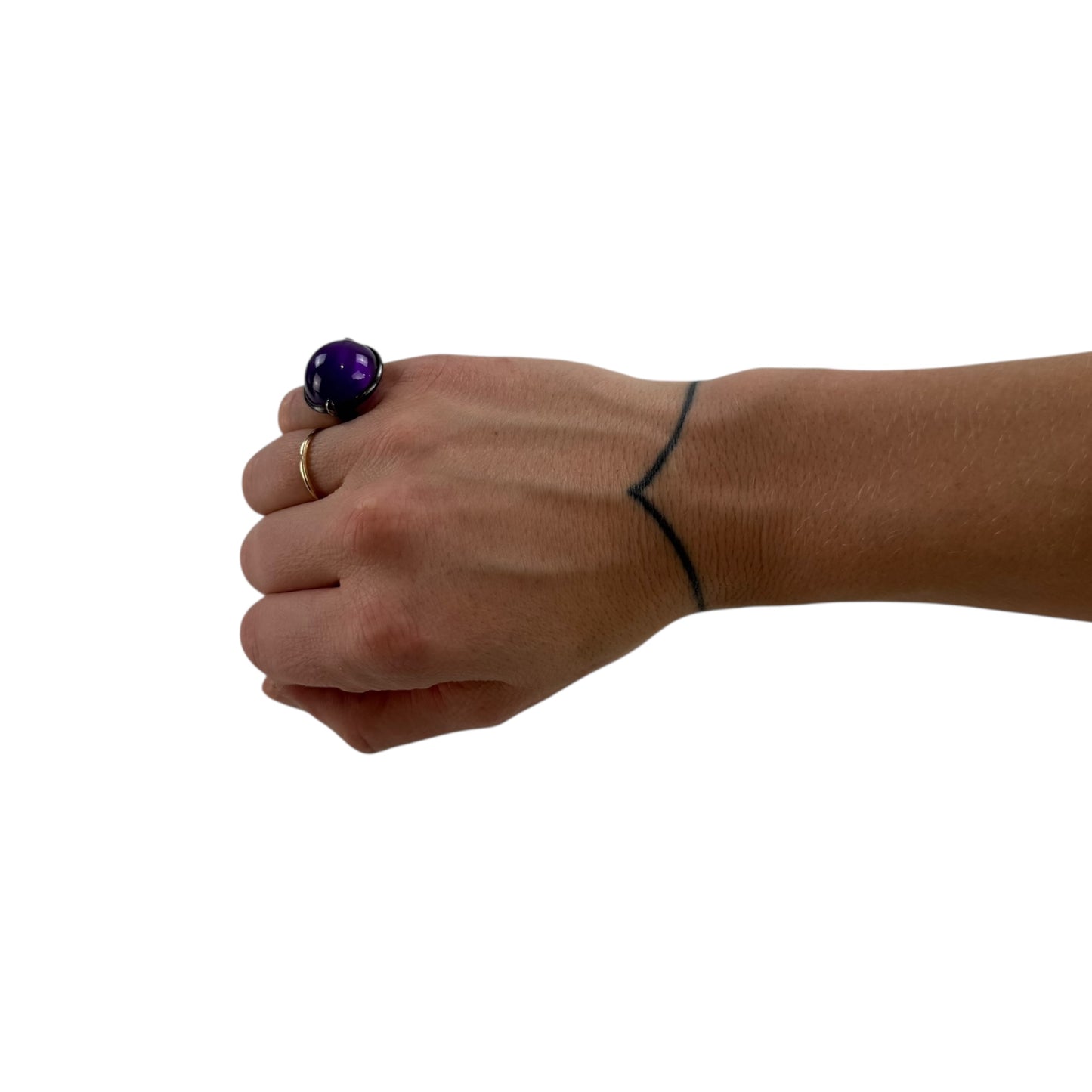 Bottega Veneta Purple Bubble Ring