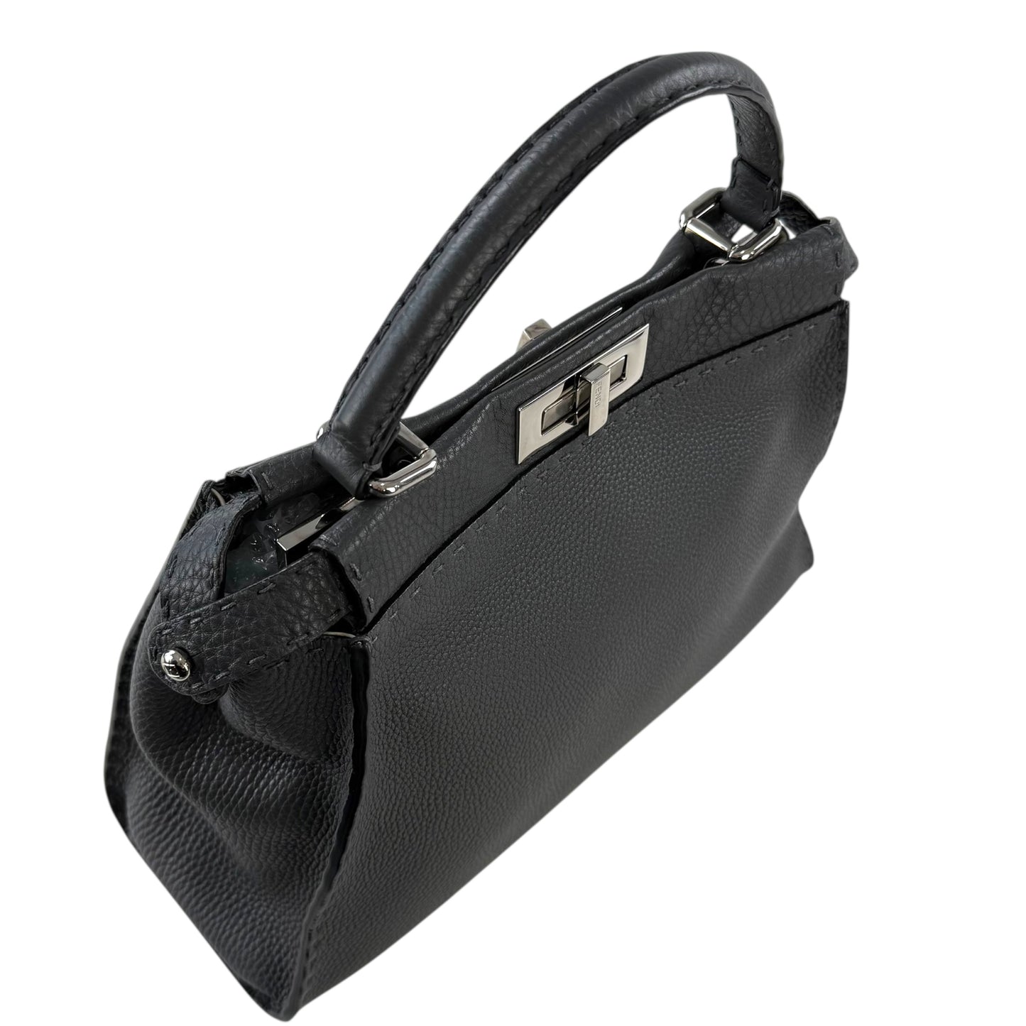Fendi Cuoio Romano Selleria Bi-Color Medium Peekaboo Two-Way Handbag