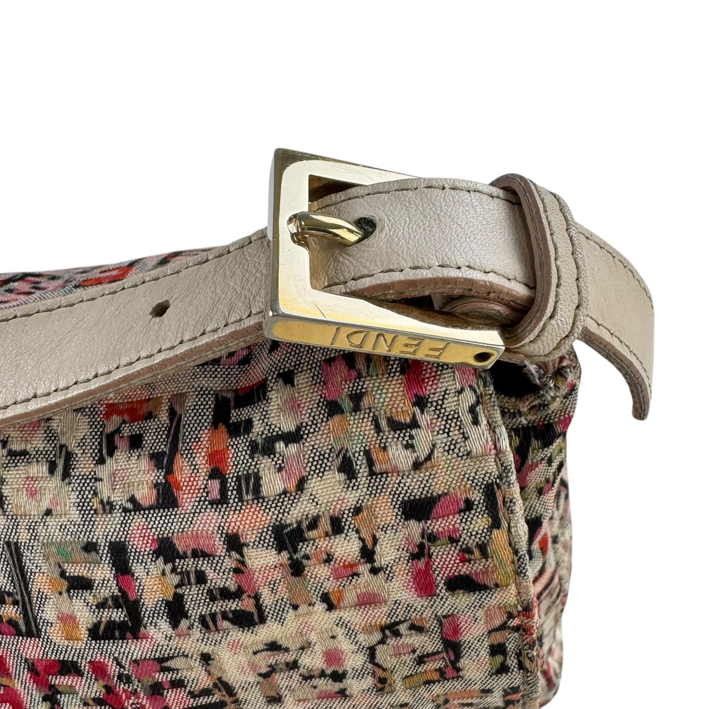 Fendi Vintage Zucchino Floral Mama Baguette Bag