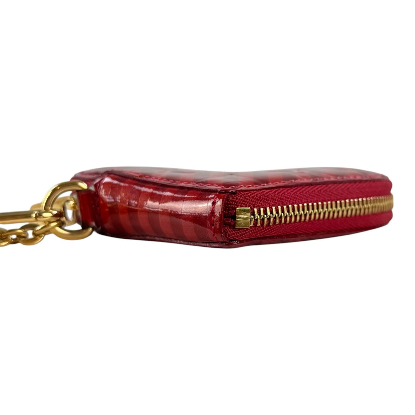 Louis Vuitton Vernis Striped Heart Zippy Pouch