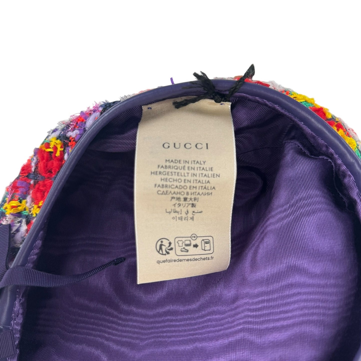 Gucci Multicolor Lame Tweed Beret