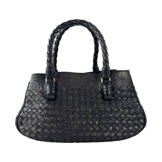 Bottega Veneta Paisley Embossed Intrecciato Leather Handbag