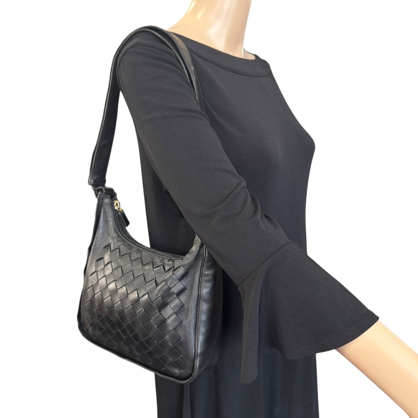 Bottega Veneta Vintage Intrecciato Leather Shoulder Bag