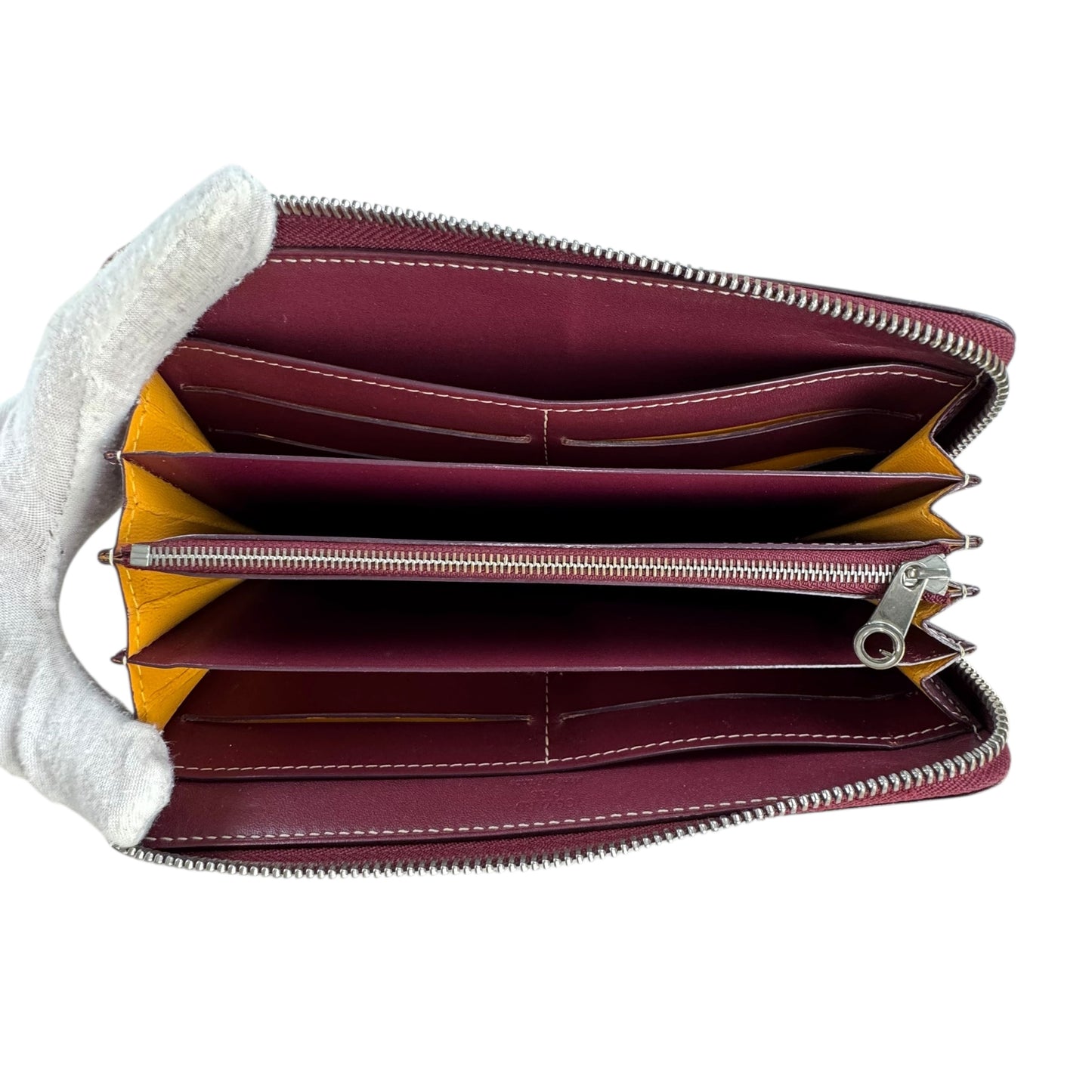 Goyard Matignon Bordeaux Zip Around Wallet