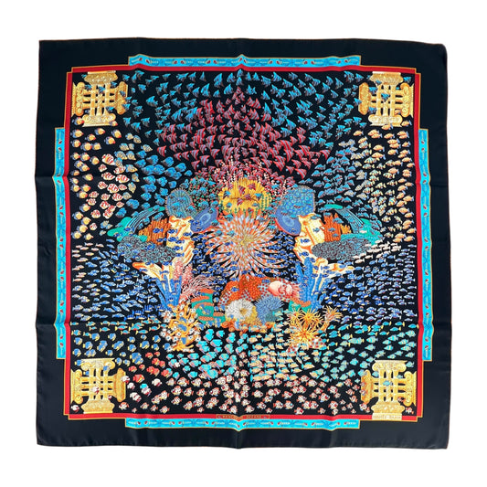 Hermès Gold Atlantic Encounter Scarf