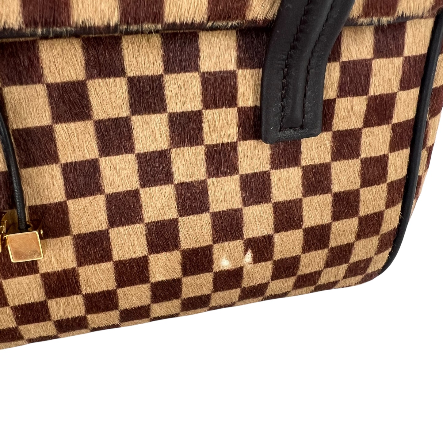 Louis Vuitton Vintage Damier Sauvage Calf Hair Handbag