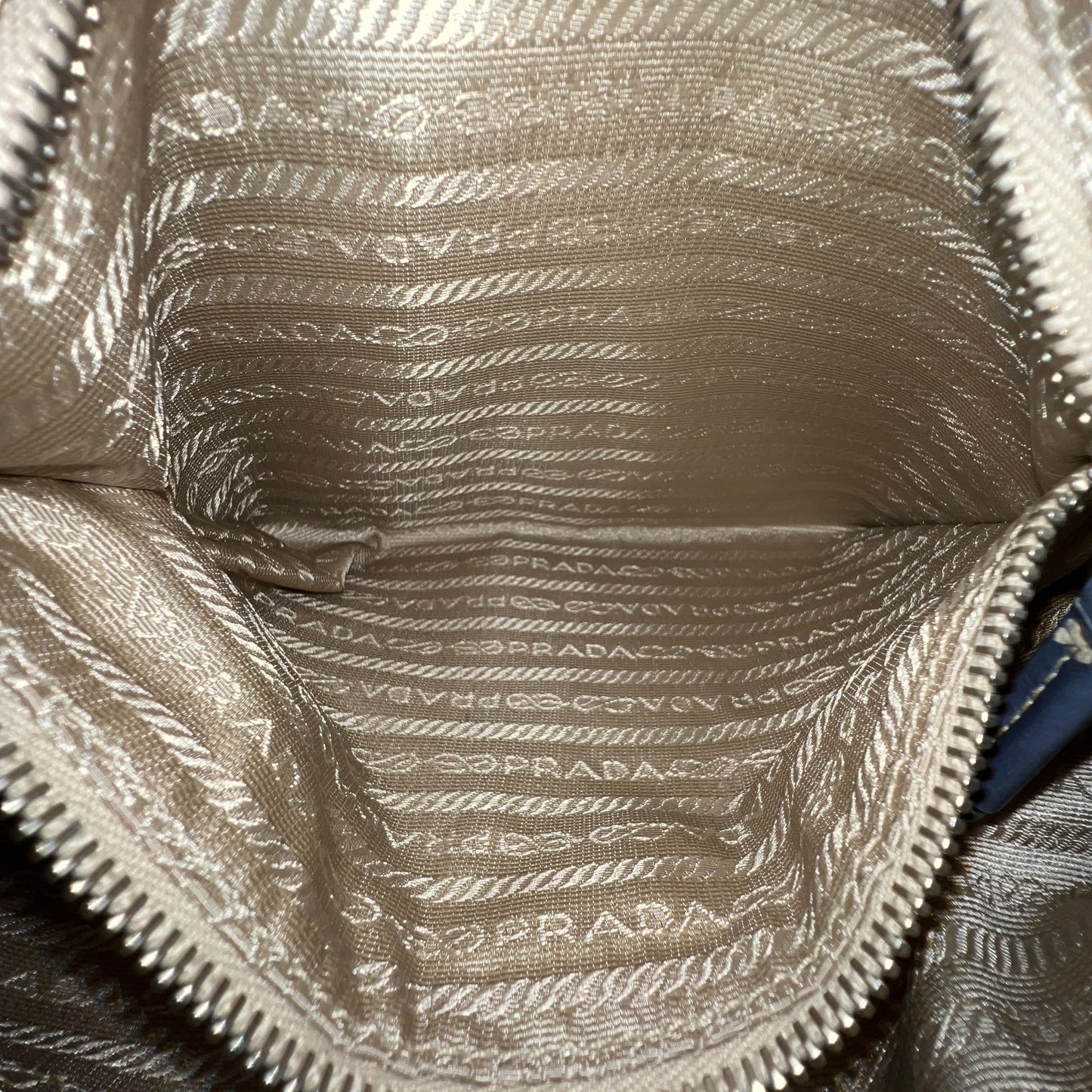 Prada Baby Blue Nylon Shoulder Bag