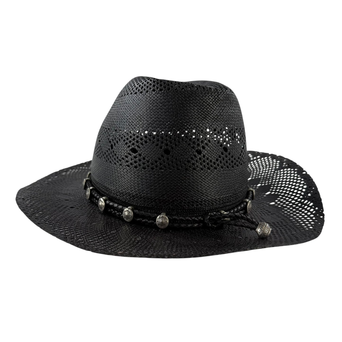 Saint Laurent Western Straw Cowboy Hat