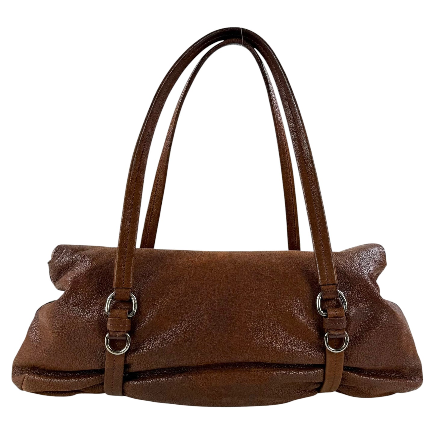Prada Antic Easy Flap Leather Shoulder Bag