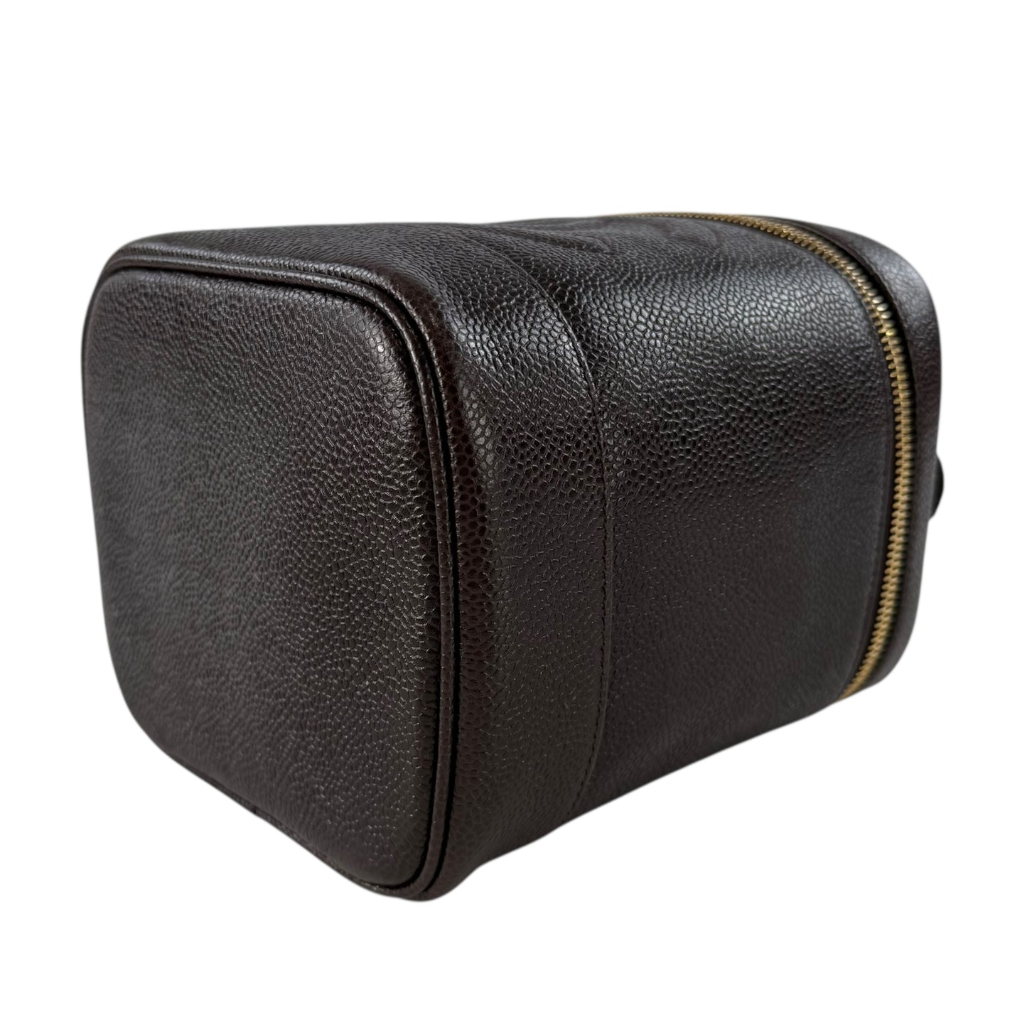 Chanel CC Caviar Leather Vanity Bag