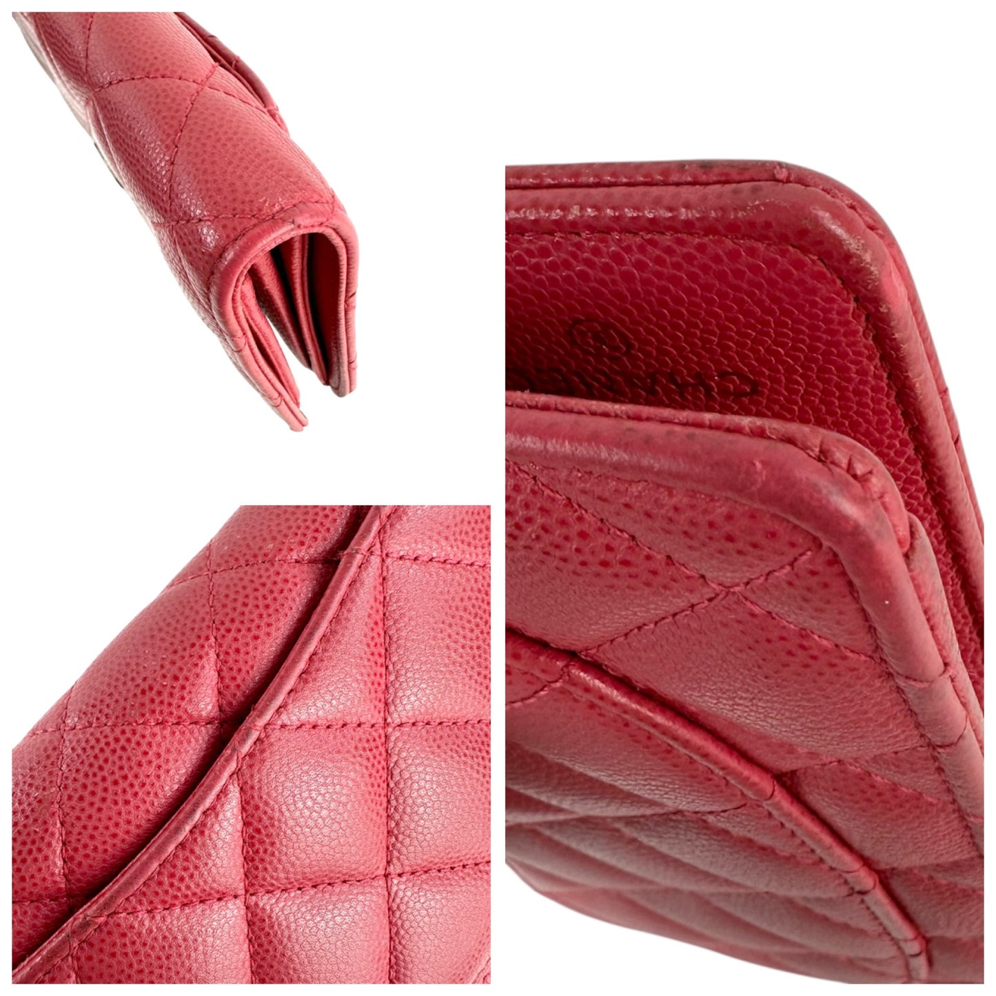 Chanel Matelasse Caviar Leather Long Bifold Wallet