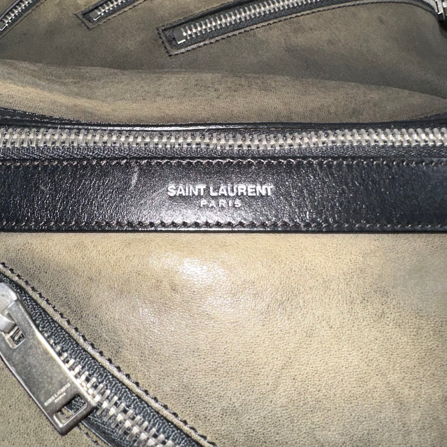 Saint Laurent Leather City Backpack