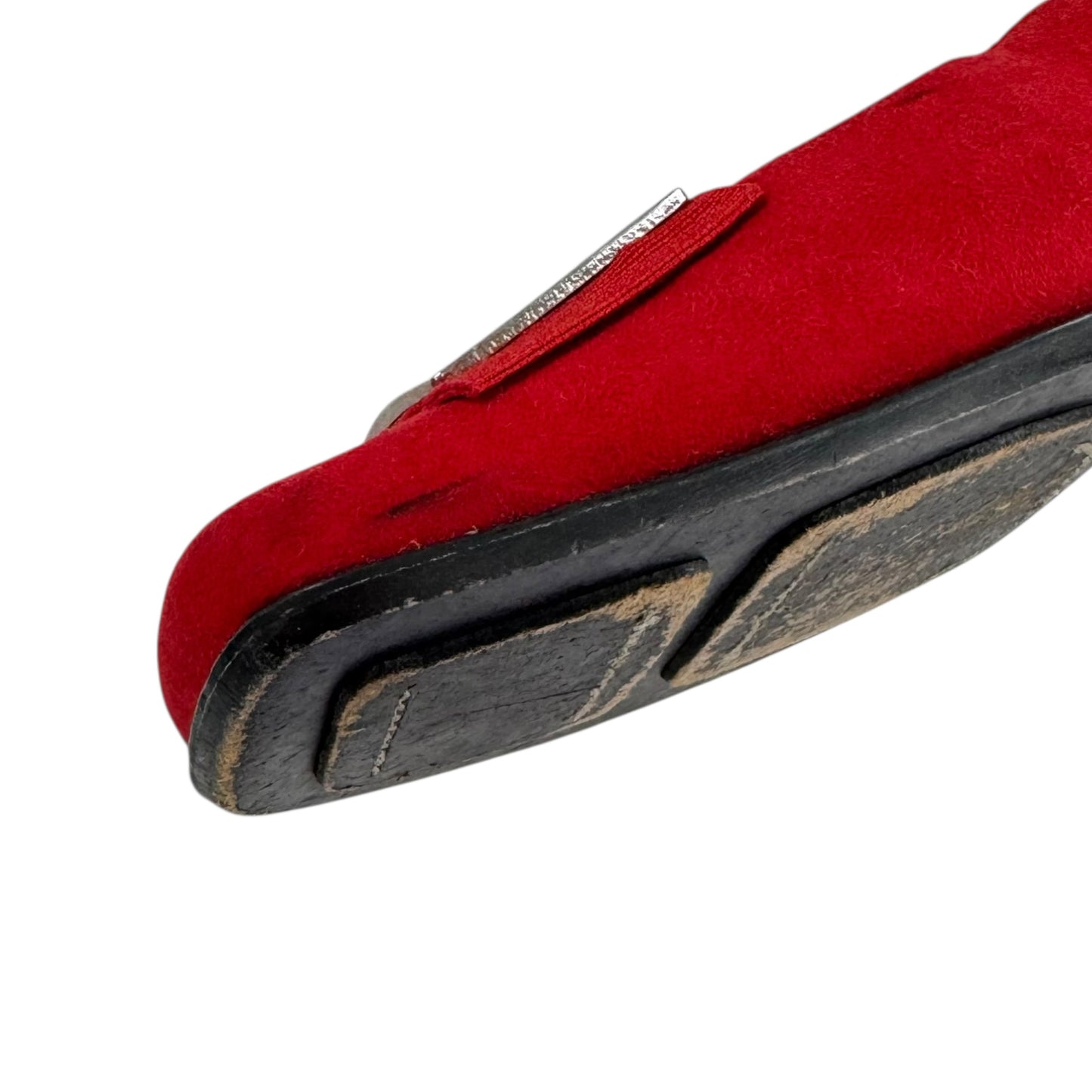 Fendi Vintage Red Suede Heels