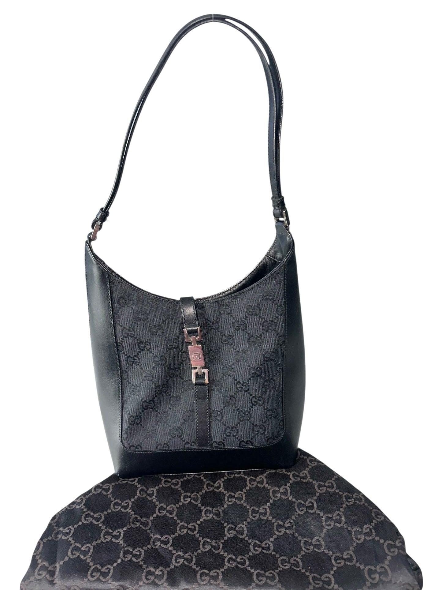 Gucci Vintage Monogram Jackie Bucket Bag