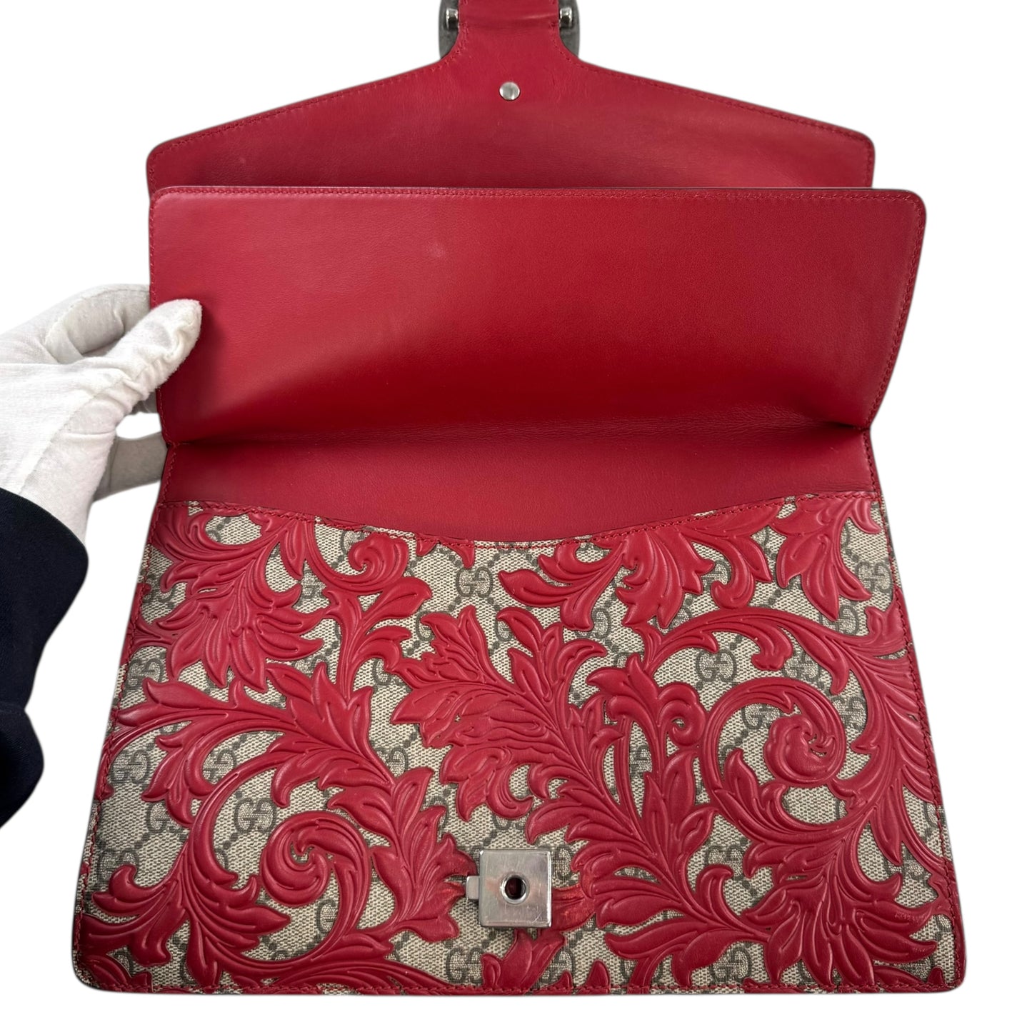 Gucci Monogram Supreme Arabesque Dionysus Shoulder Bag