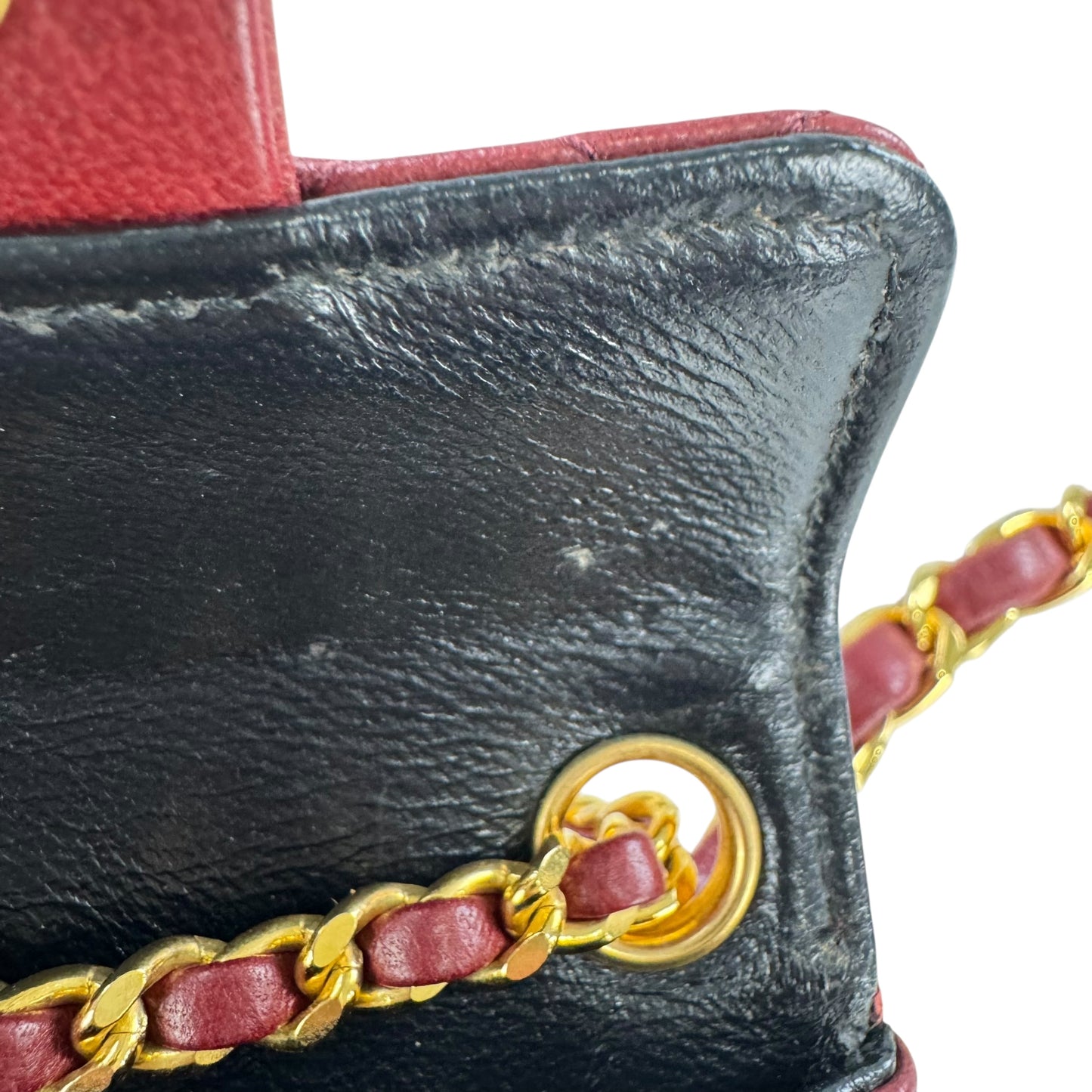 Chanel Vintage CC Belt & Mini Mattelase Flap Bag