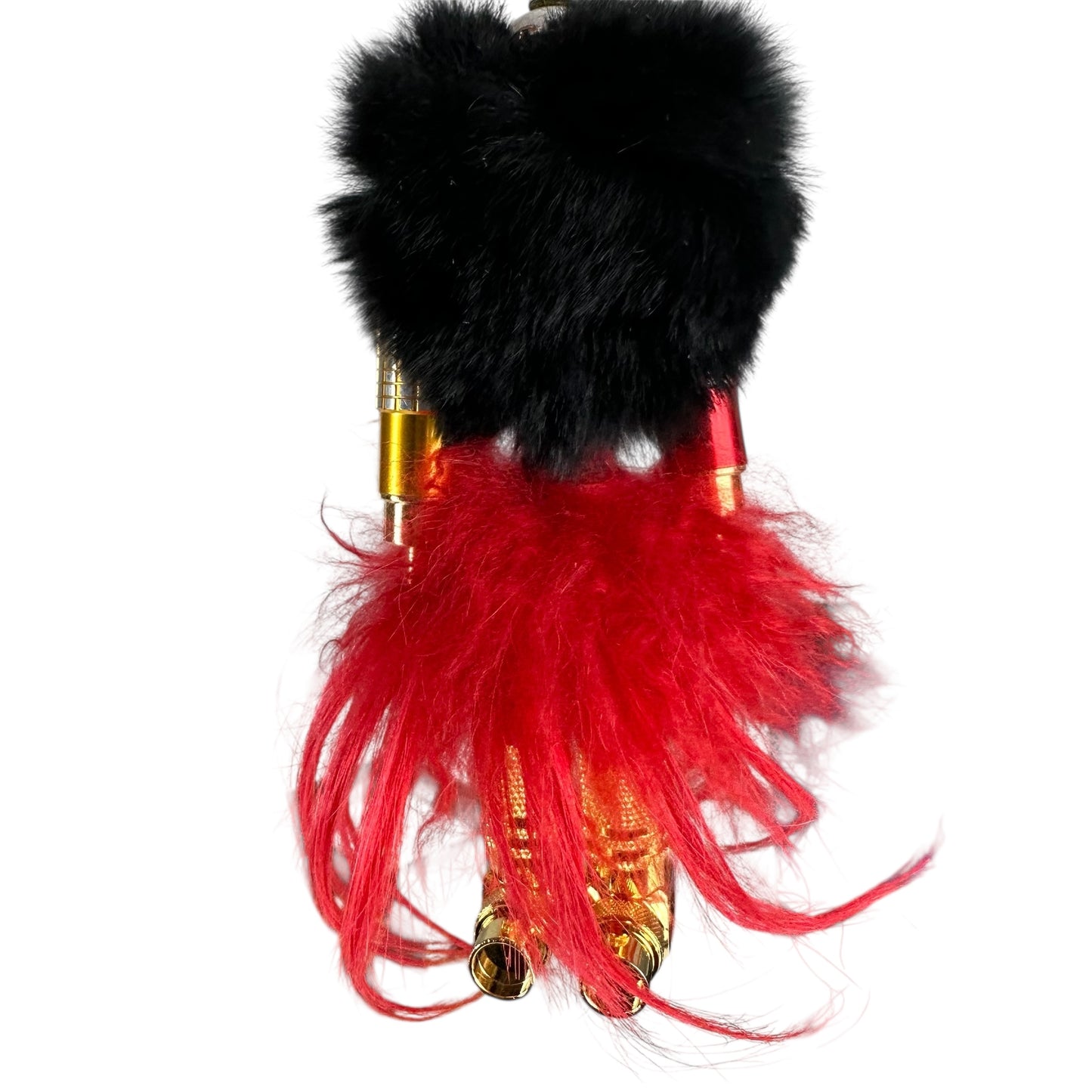 Prada Robot Fur Bag Charm Keychain