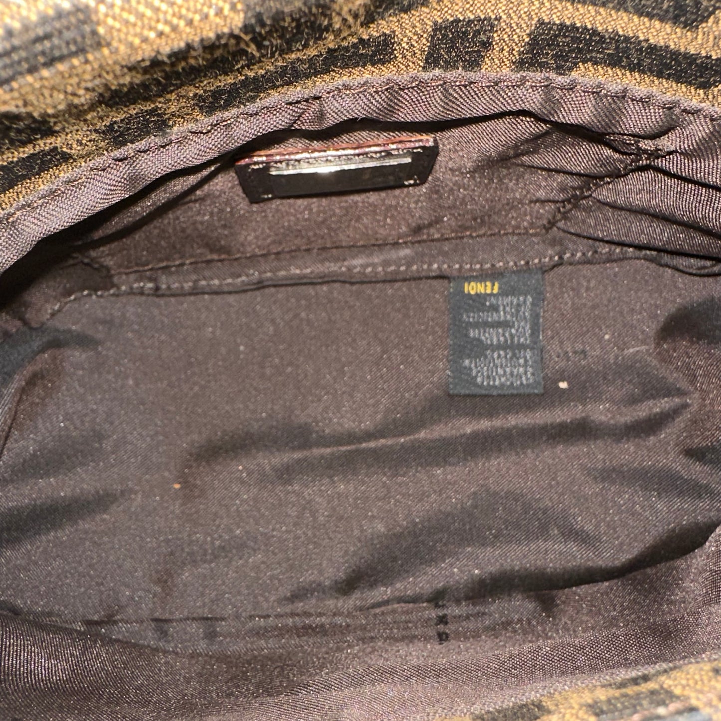 Fendi Zucca Mini Mama Baguette Bag