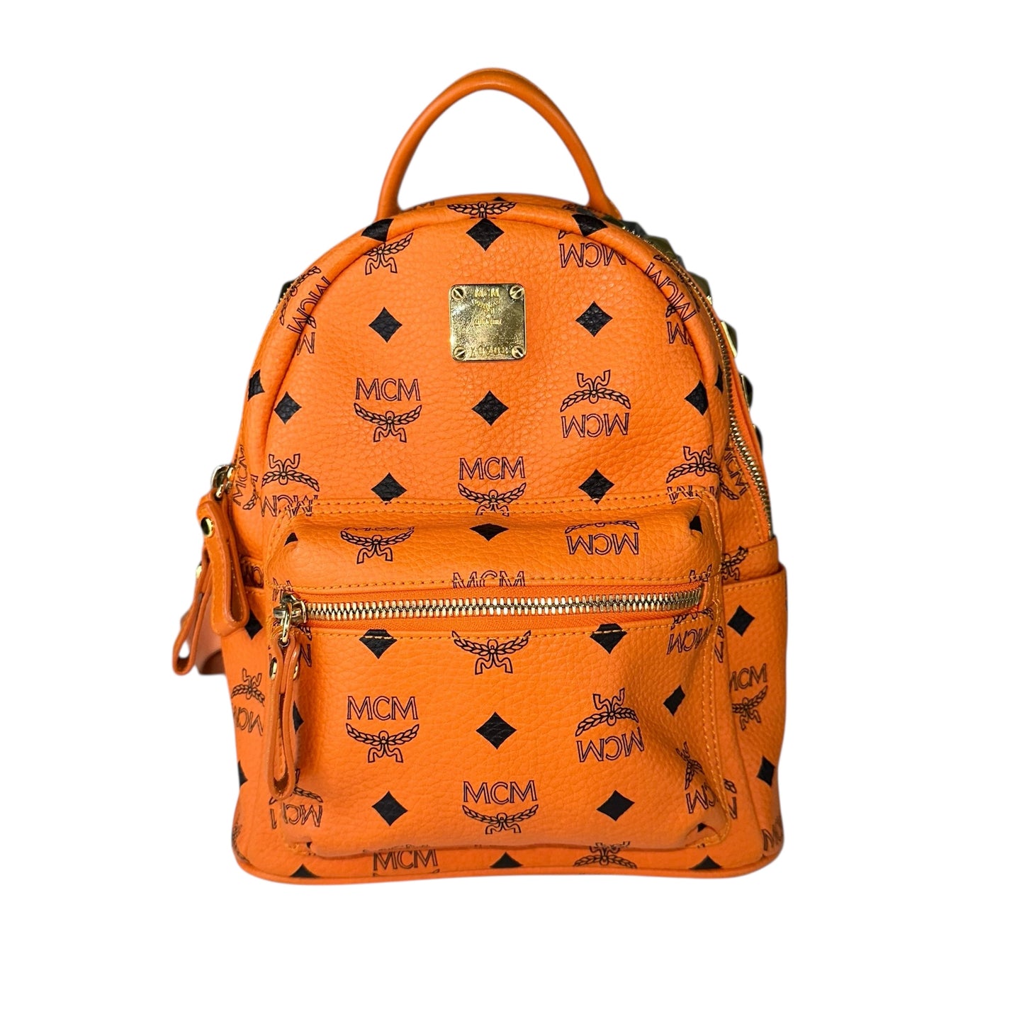 MCM Monogram Studded Backpack