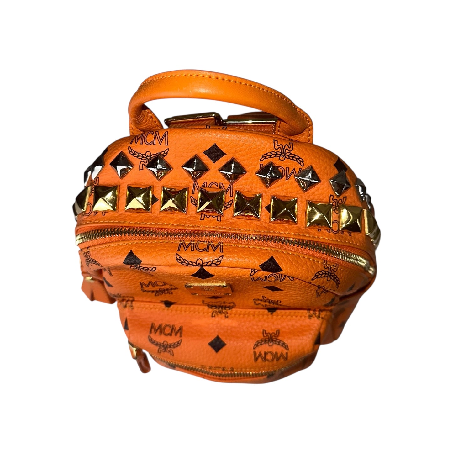 MCM Monogram Studded Backpack