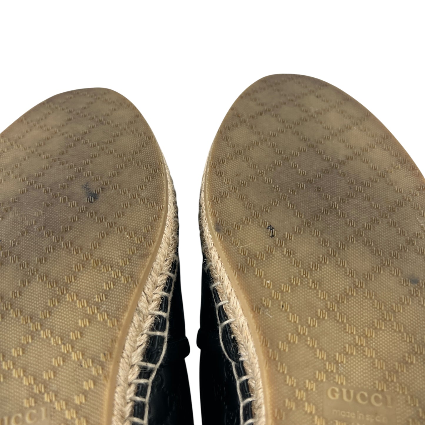 Gucci MicroGG Leather Espradilles