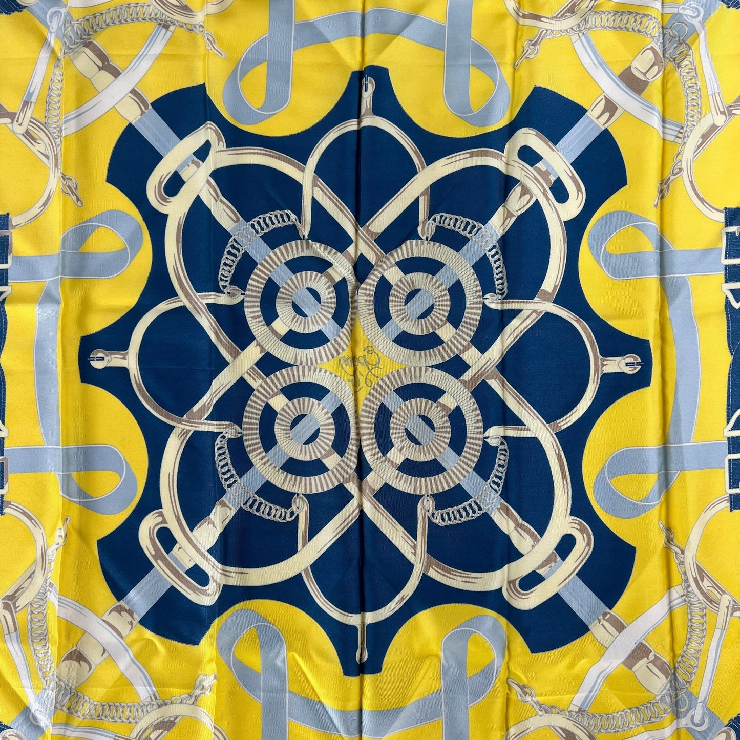 Hermes Eperon d’ Or Silk Scarf