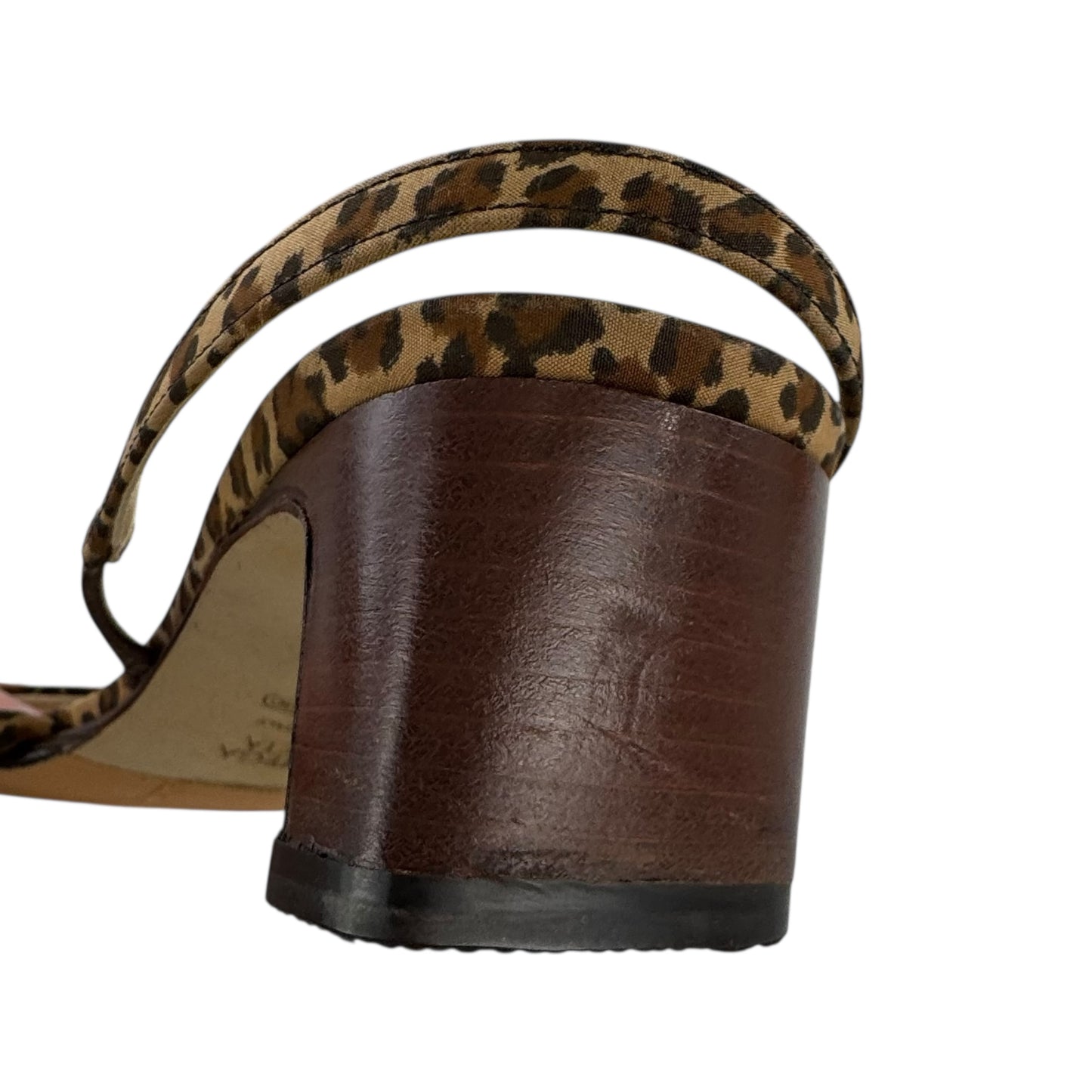 Bottega Veneta Leopard Print Slingback Sandals