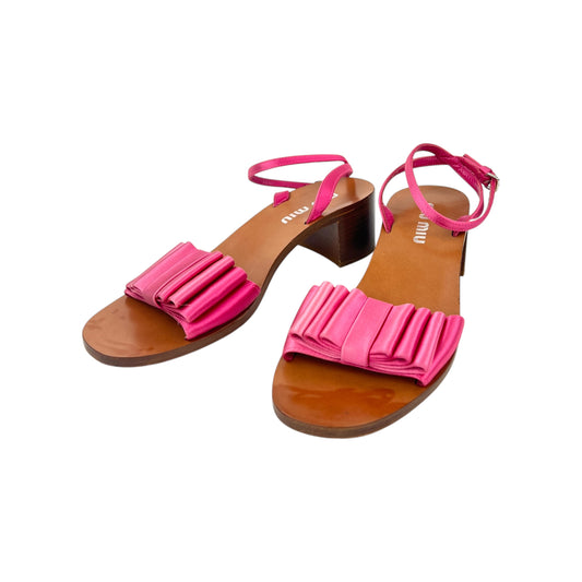 Miu Miu Satin Ribbon Sandals