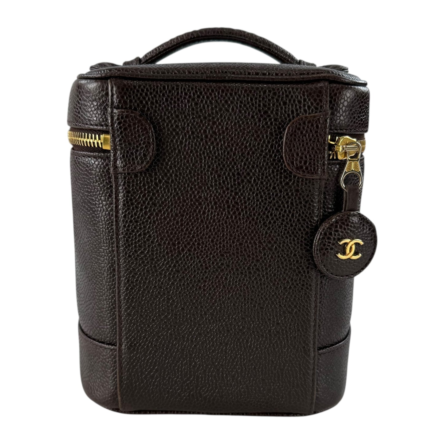 Chanel CC Caviar Leather Vanity Bag